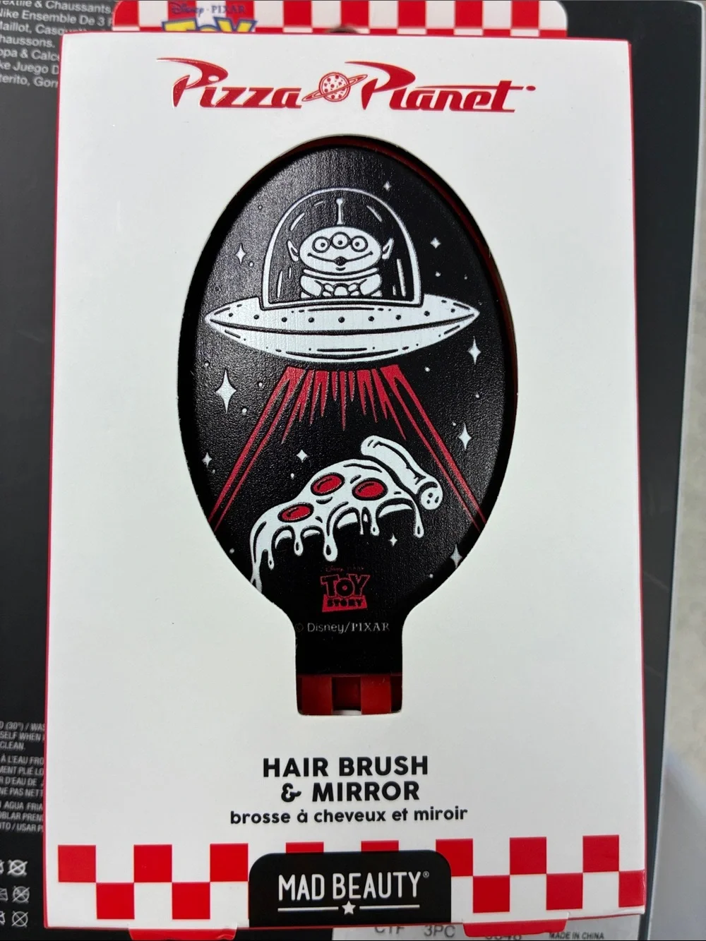 Disney Pixar Toy Story Pizza Planet hairbrush & mirror